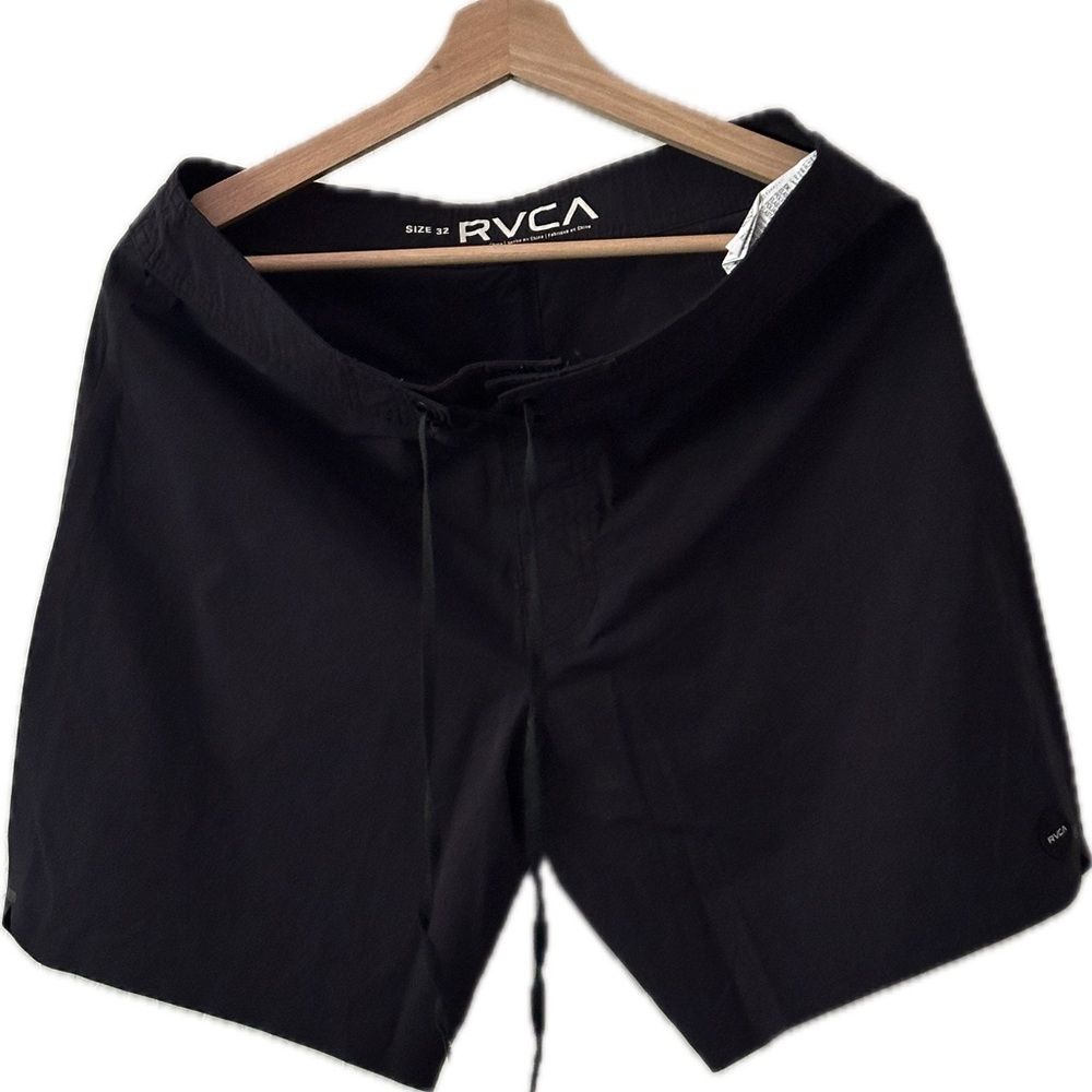 RVCA Black Men Swim Board Shorts